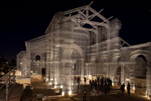 Basilica di Siponto notte